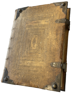 Einband des Psalm- und Gesangbuchs von 1633