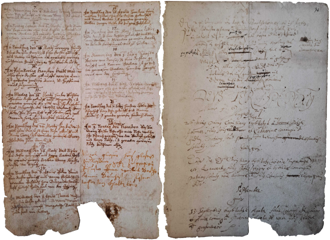 konfessioneller Umbruch 1627 im Taufbuch von Kaltenbrunn im Zuge der Rekatholisierung