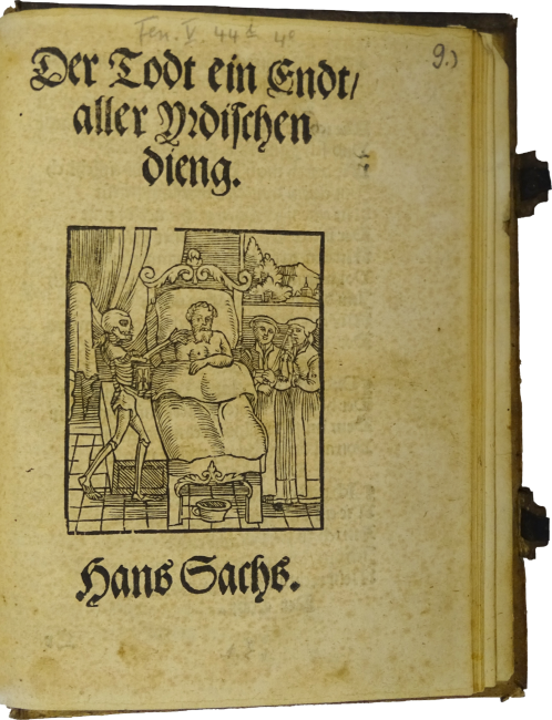 Titelblatt „Der Todt ein Endt aller Yrdischen dieng.“
