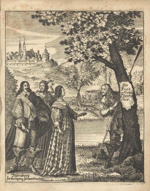 Titelbild aus dem Buch "Die Fried erfreute Teutonie"