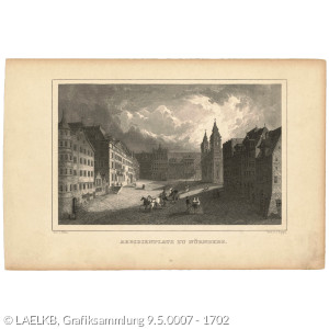 Grafik des Egidienplatzes in Nürnberg